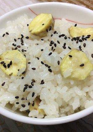 栗おこわ-レシピのメイン写真