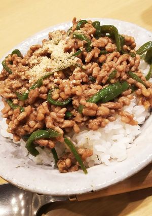 簡単に！ひき肉とピーマンの甘辛炒め♪-レシピのメイン写真