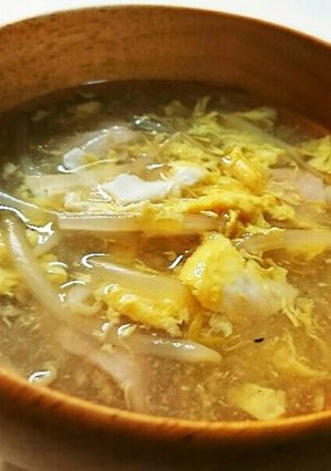超簡単！もやしとハムの中華スープ-レシピのメイン写真