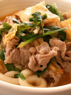 キムチスープで うどん♪-レシピのメイン写真
