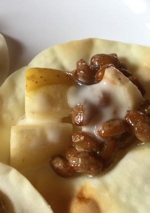 納豆とリンゴのシーザー焼き-レシピのメイン写真