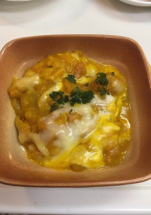 フライパンでかぼちゃグラタン-レシピのメイン写真