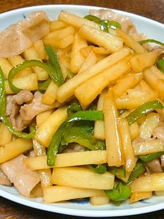 *じゃがいもと豚バラのさっぱり炒め*-レシピのメイン写真