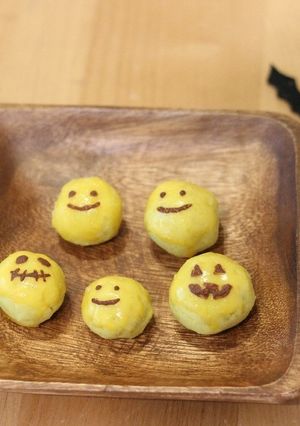 ハロウィン♥簡単にこちゃんスイートポテト-レシピのメイン写真