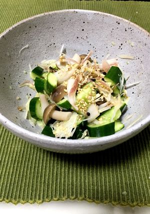 サッパリ薬味としめじときゅうりのおつまみ-レシピのメイン写真