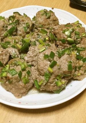 ピーマンと長ネギの点心風肉だんご-レシピのメイン写真