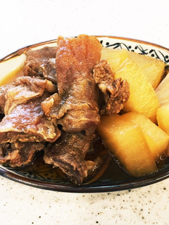 圧力鍋 シンプルが美味しい牛すじ煮込み-レシピのメイン写真
