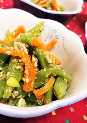 旬★簡単★5分★【ささげの胡麻和え】-レシピのメイン写真