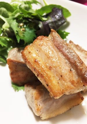 熟成で激ウマ♡豚バラ肉の塩ステーキ-レシピのメイン写真