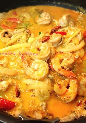 簡単！ 本格タイ料理☆エビパッポンカレー-レシピのメイン写真