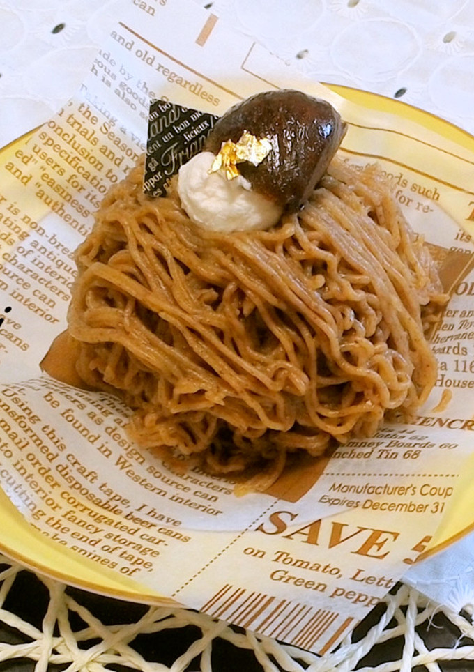 渋皮煮で！本格☆濃厚☆和栗のモンブラン！-レシピのメイン写真