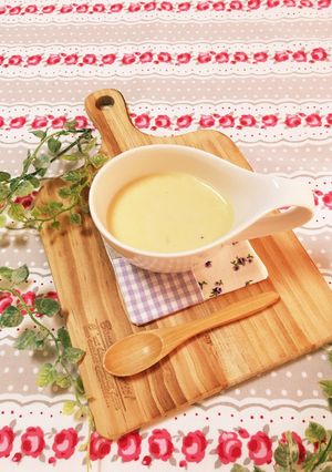 ホテルのコース料理に出るコーンスープ-レシピのメイン写真