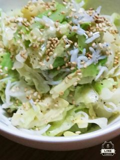 旨い(*^^*)しらすとキャベツ和え物❣-レシピのメイン写真