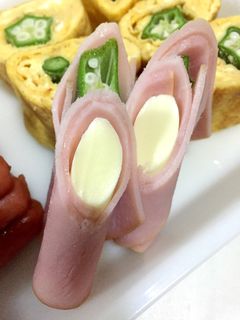 クルクルハムチーズ♡-レシピのメイン写真