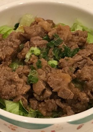 黄金の味で、中落ちカルビ焼肉丼-レシピのメイン写真