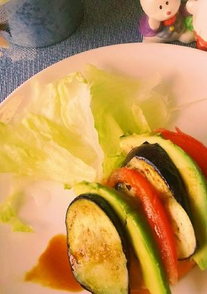 野菜タップリ⭐️ストライプハンバーグ❗️-レシピのメイン写真
