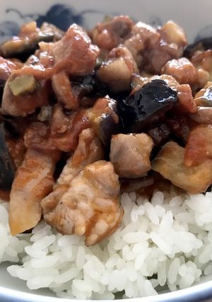 ナスと豚肉のあんかけ-レシピのメイン写真