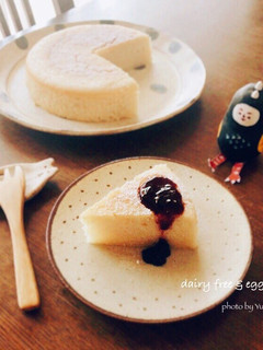 卵乳なし★豆乳ヨーグルトでチーズケーキ風-レシピのメイン写真