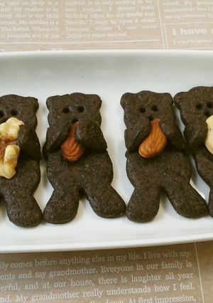 いろいろ抱っこ♡クマのクッキー⑥-レシピのメイン写真
