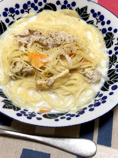 味噌汁リメイク!味噌クリームパスタ-レシピのメイン写真