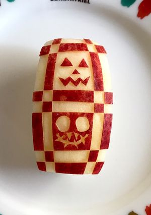 簡単 キャラ弁 りんご 飾り切り④-レシピのメイン写真