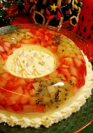 クリスマス☆彡カラフルレアチーズケーキ-レシピのメイン写真