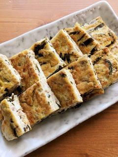 余った出汁がら(昆布とかつお)で卵焼き!-レシピのメイン写真