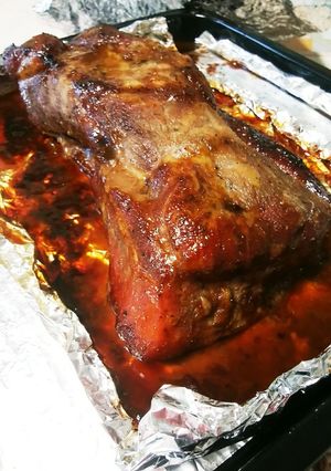豚ロース丸焼き BBQソース風-レシピのメイン写真