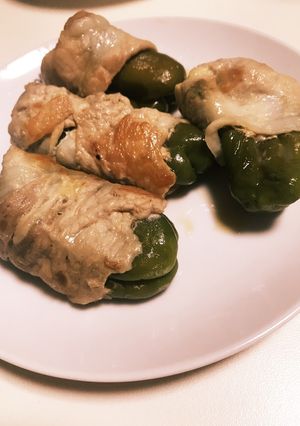 まるごとピーマンのチーズ詰め♡-レシピのメイン写真