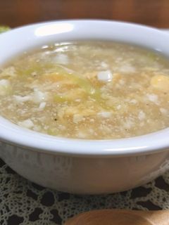 ふわふわふわ~な豆腐と卵のほっこりスープ-レシピのメイン写真