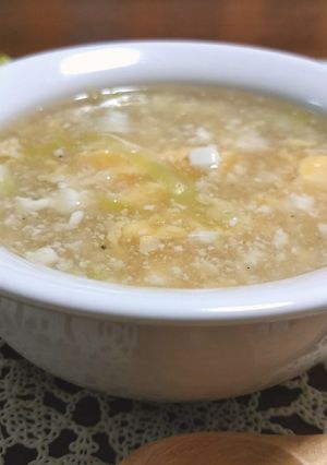 ふわふわふわ～な豆腐と卵のほっこりスープ-レシピのメイン写真