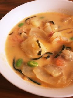 味付けは塩昆布!冷蔵庫の在庫整理スープ。-レシピのメイン写真