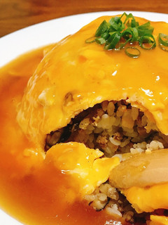 簡単!椎茸炒飯のふわとろ天津飯-レシピのメイン写真