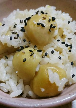 我が家のほっこり栗ごはん~(ㅅ˘˘)♡-レシピのメイン写真