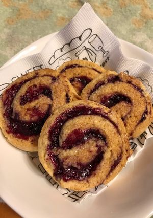 ブルーベリーのぐるぐるクッキー-レシピのメイン写真