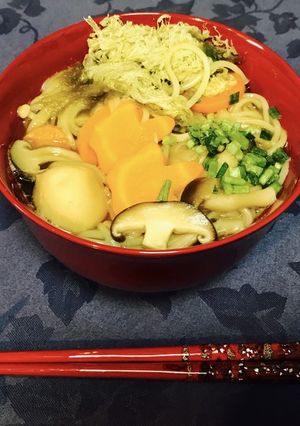 秋のきのこ煮麺-レシピのメイン写真