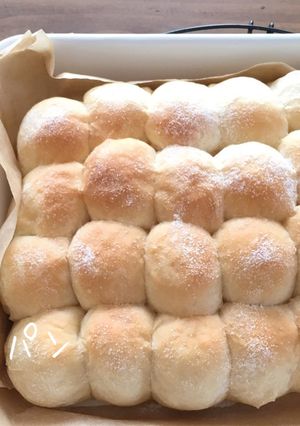 野田琺瑯の天ぷらバットでちぎりパン-レシピのメイン写真