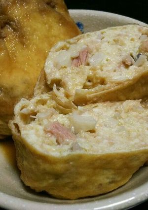 ツナと豆腐の袋煮-レシピのメイン写真