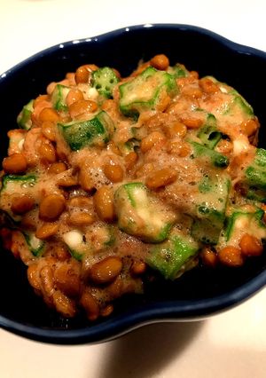 簡単♪箸が止まらないオクラ梅〜納豆☆-レシピのメイン写真