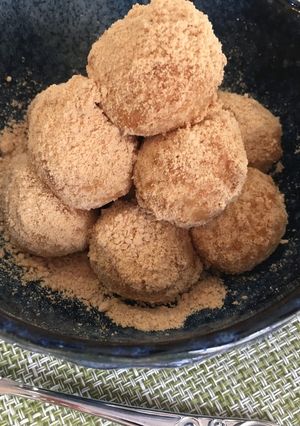 簡単！豆腐を使った白玉だんご(きな粉)-レシピのメイン写真