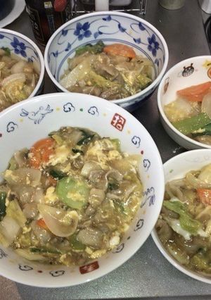 中華丼 卵かけ ５分間クッキング-レシピのメイン写真