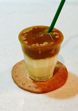 不思議ストライプ！噂のヨーグルトコーヒー-レシピのメイン写真