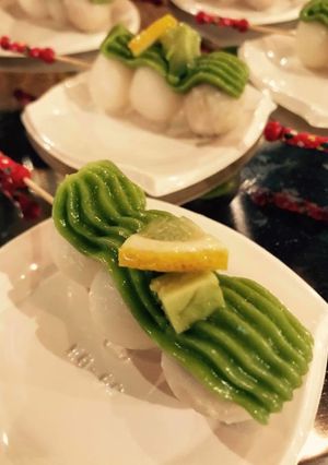 団子のハニーアボカドクリームのせ-レシピのメイン写真