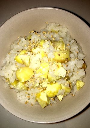 おばあちゃん直伝！圧力鍋でもっちり栗ご飯-レシピのメイン写真
