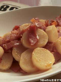 簡単★長芋とベーコンのバター醤油炒め-レシピのメイン写真