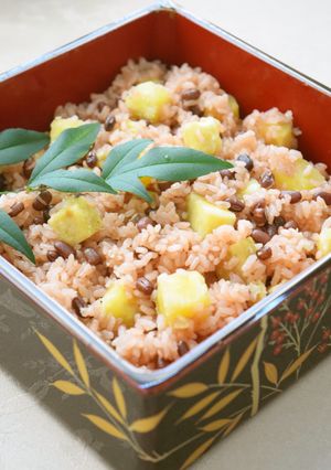 炊飯器で簡単＊ホクホク＊さつま芋入り赤飯-レシピのメイン写真
