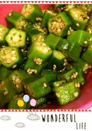 オクラの胡麻和え-レシピのメイン写真