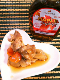 鶏肉とゴボウのメープル煮-レシピのメイン写真