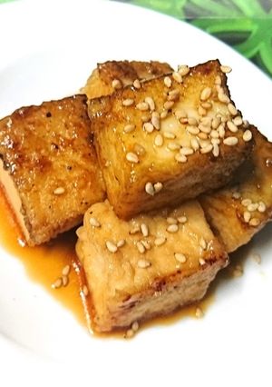 時短簡単節約☆絹あげのメープル照り焼き♪-レシピのメイン写真