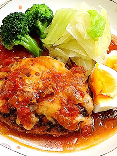 煮込みハンバーグ-レシピのメイン写真